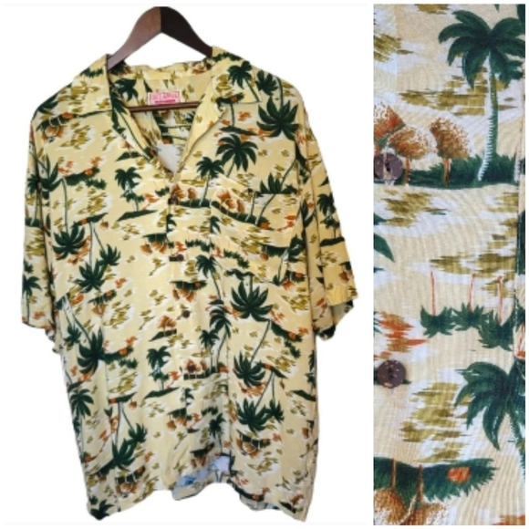 Vintage Get Arnie Shirt Mens XL Hawaiian Camp Button Down Vacation Resort Wear - Picture 1 of 10